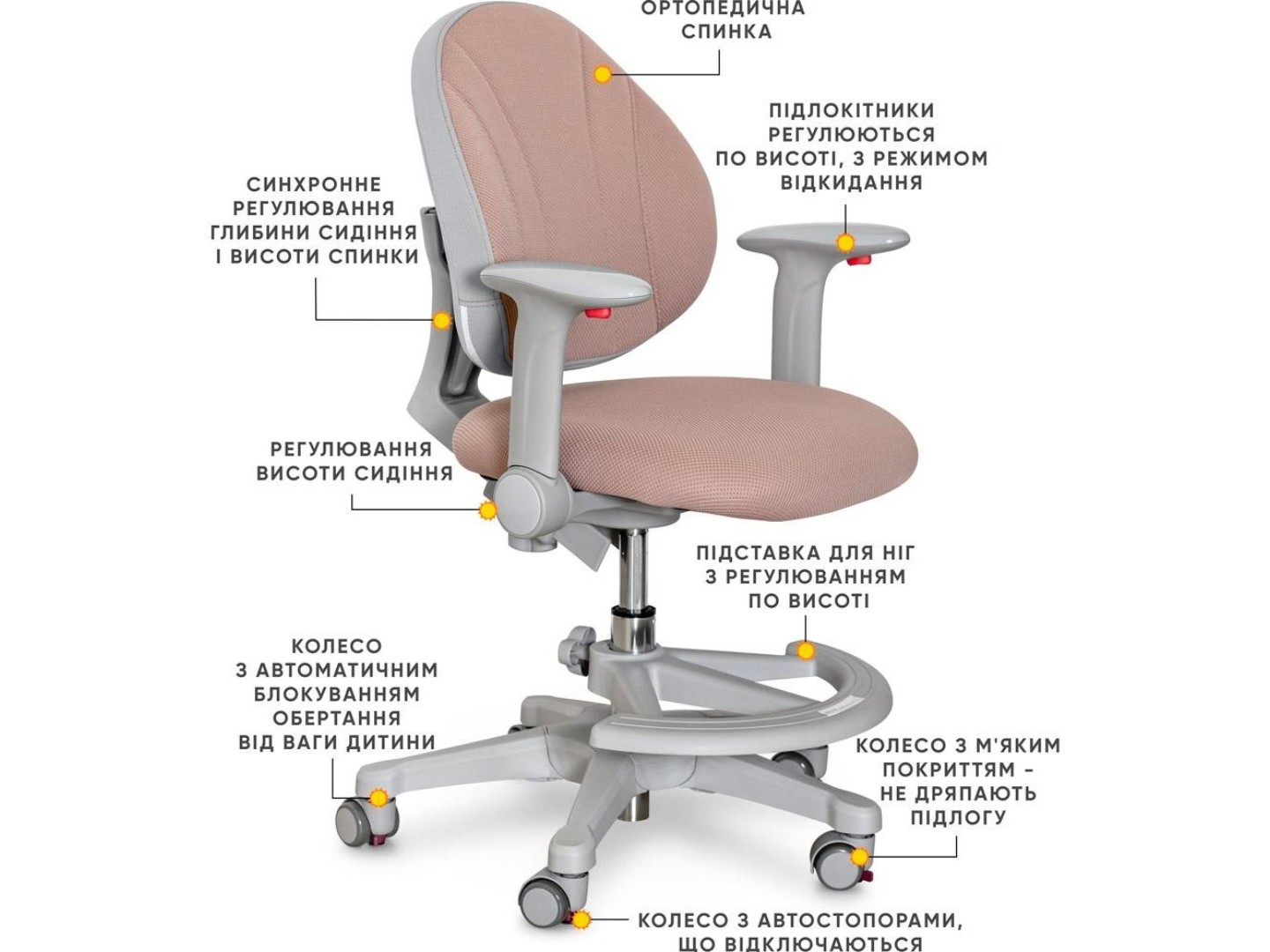 Крісло дитяче Evo-kids Mio-BR (Y-407 BR) — фото 2
